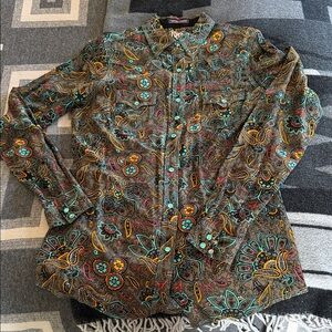 Wrangler Colorful Paisley Snap Front